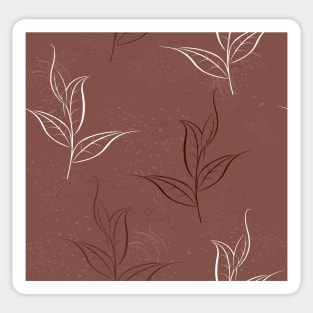 Pattern of tea plants Sticker